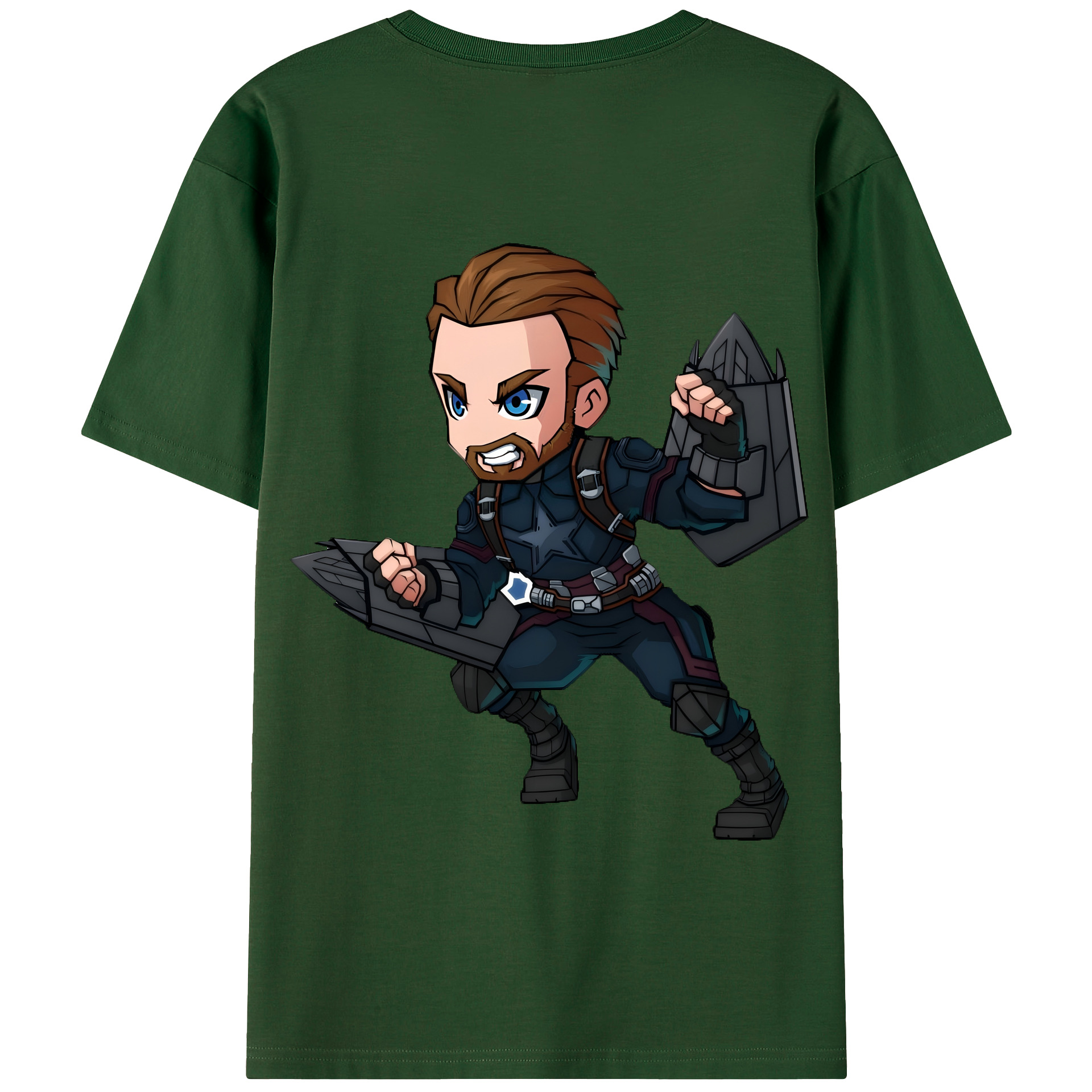 （画像用） アベンジャーズ The Avengers 綿100％半袖Tシャツ（背面プリント）